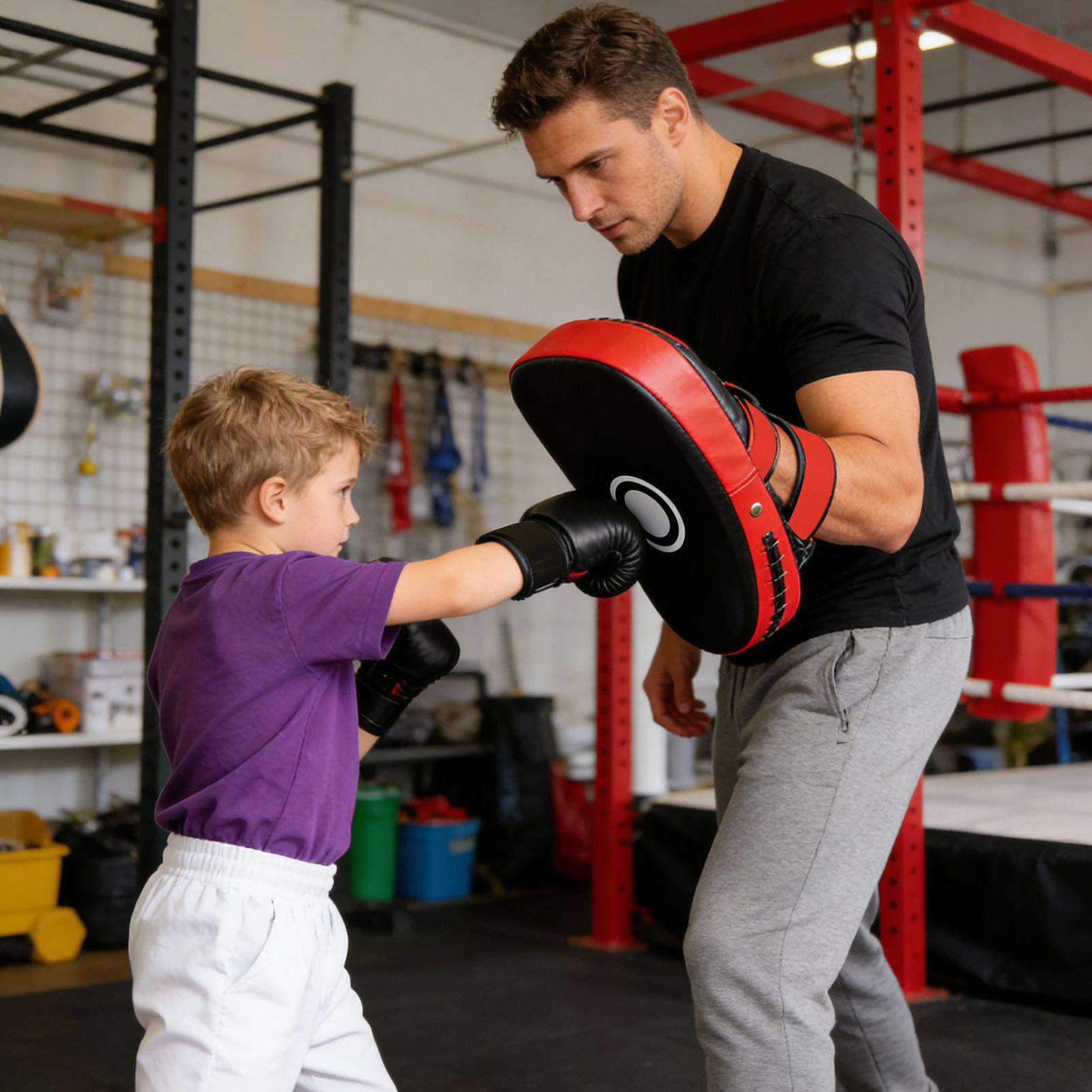 Home Gym Equipment - PU Lederen Bokspads Gebogen Kick Trainingsapparatuur