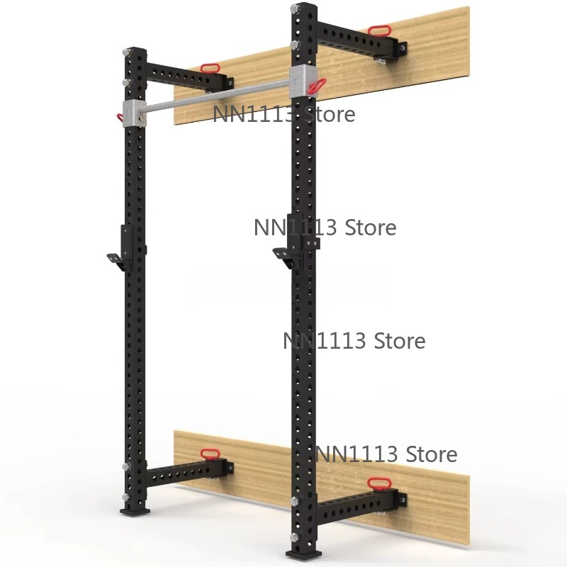 Home Gym Folding Rack - W6301 Fitnessapparatuur 41,5'' opvouwbaar wandrek, 3x3