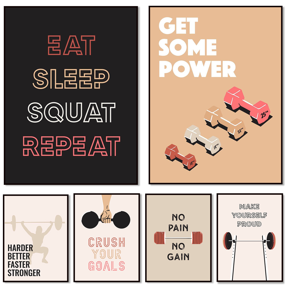 Home Gym York - Home gym kunst aan de muur,