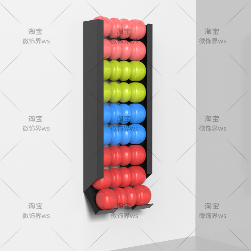 Home Gym Folding Rack - ‌ Wandgemonteerd sportballenrek - meerlaagse schuimrolhouder