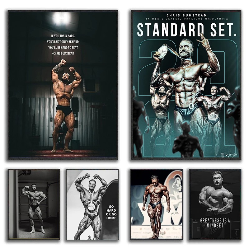 Home Gym Quotes - Chris Bumstead Bodybuilder Fitness Motiverende Citaten