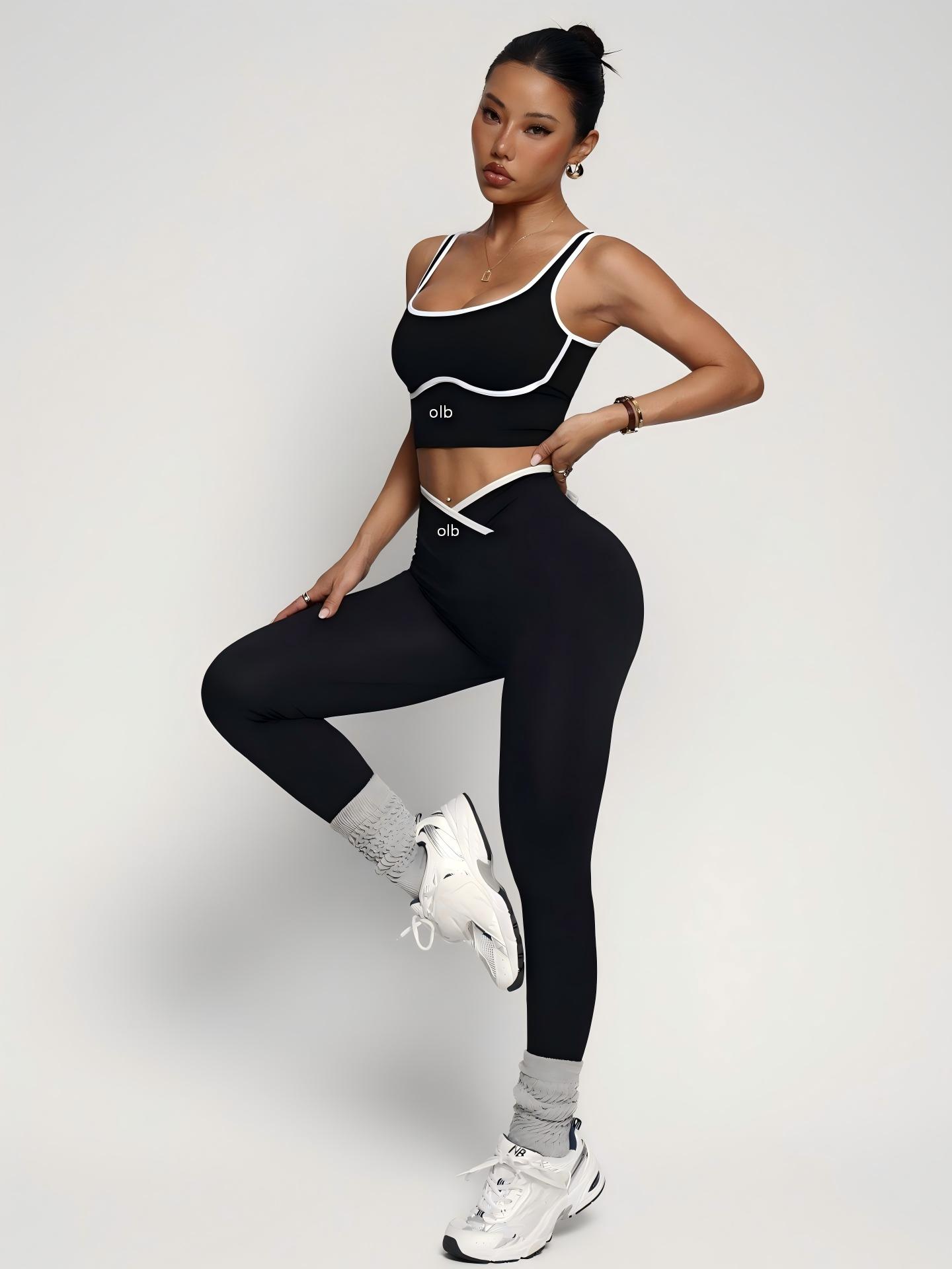 Home Gym Full Body - 2-delig nieuw sportbeha-vest en broek fitnesspak,