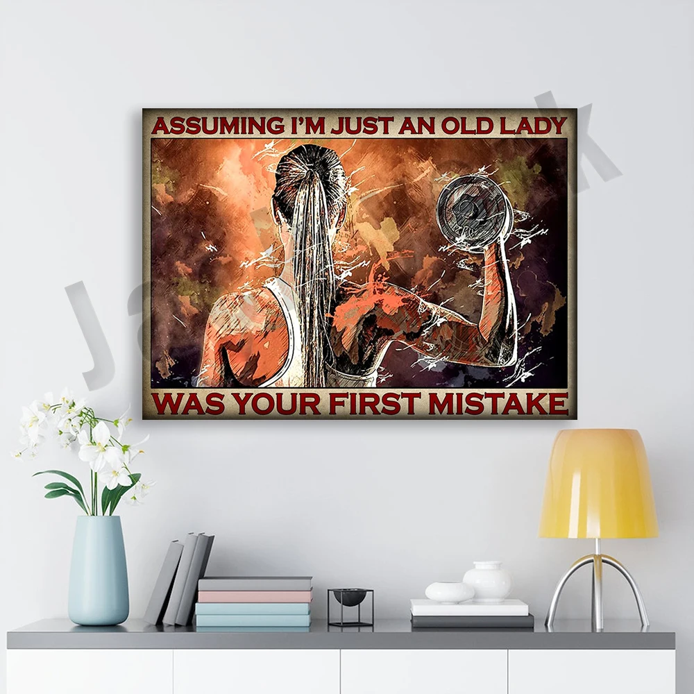 Home Gym York - Gym Gym Fitness Gewichtheffen Meisje Poster