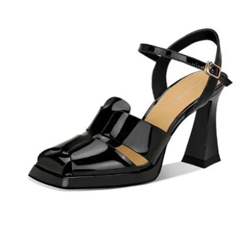 Ankle Strap Attachment - Damessandalen met hoge hak Mode lakleer