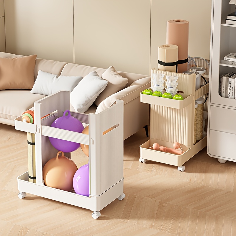 Home Gym Yoga Mat Storage - Verticale fitnessapparatuur opbergrek met wielen voor