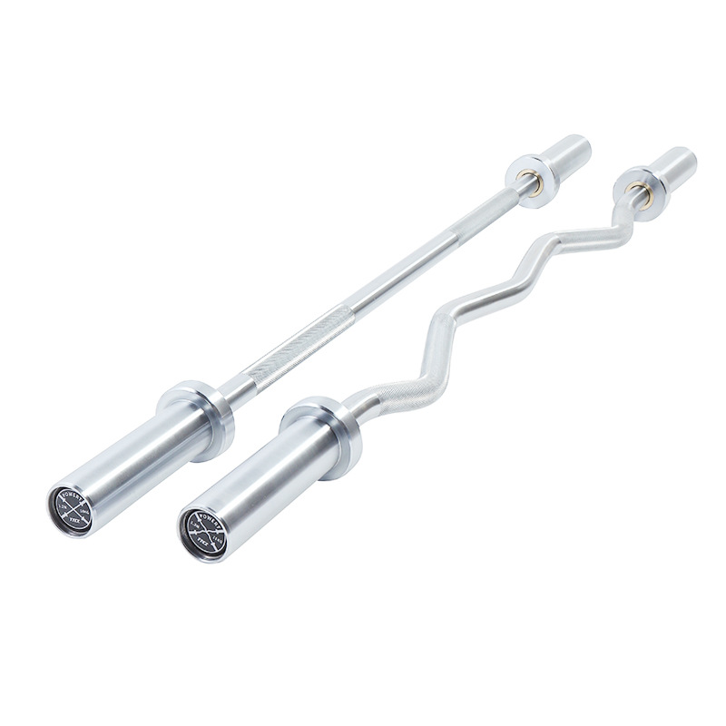 Olympic Barbell 20Kg - 1,2 m rechte halterstang Cur 9