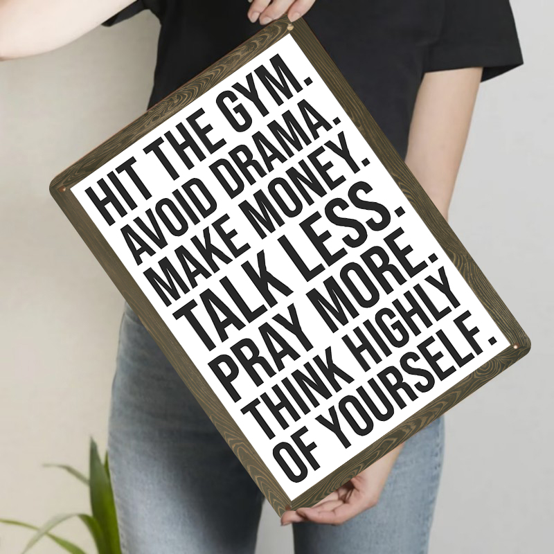 Inspirerend citaat metalen bli - Home Gym Quotes recensie en prijs
