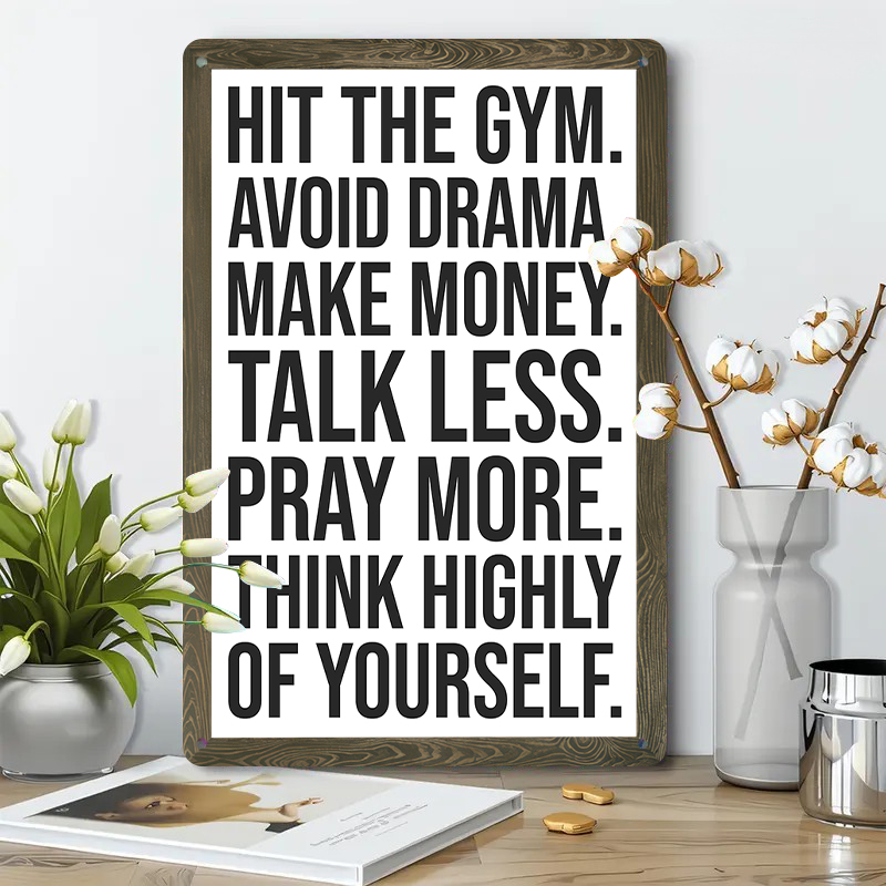 Inspirerend citaat metalen bli - Home Gym Quotes recensie en prijs