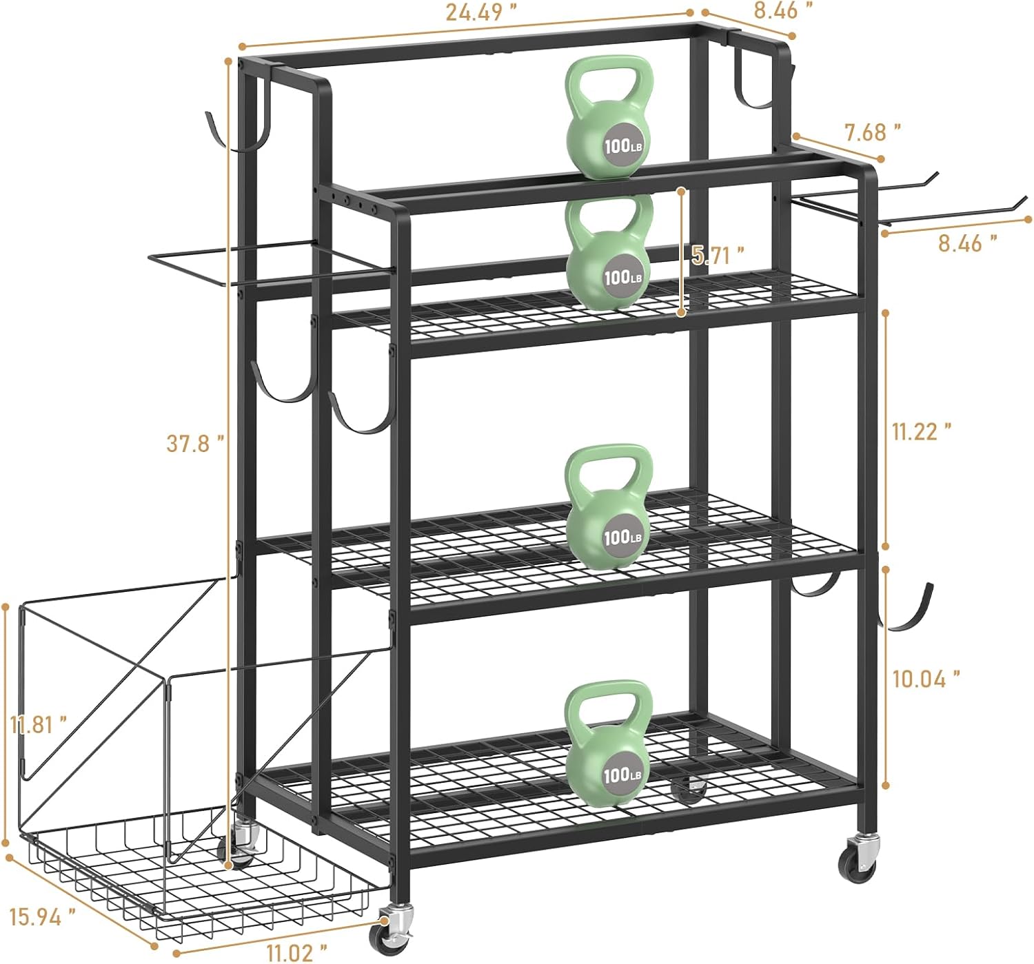 Opbergruimte voor thuisgym, ge - Home Gym Equipment recensie en prijs