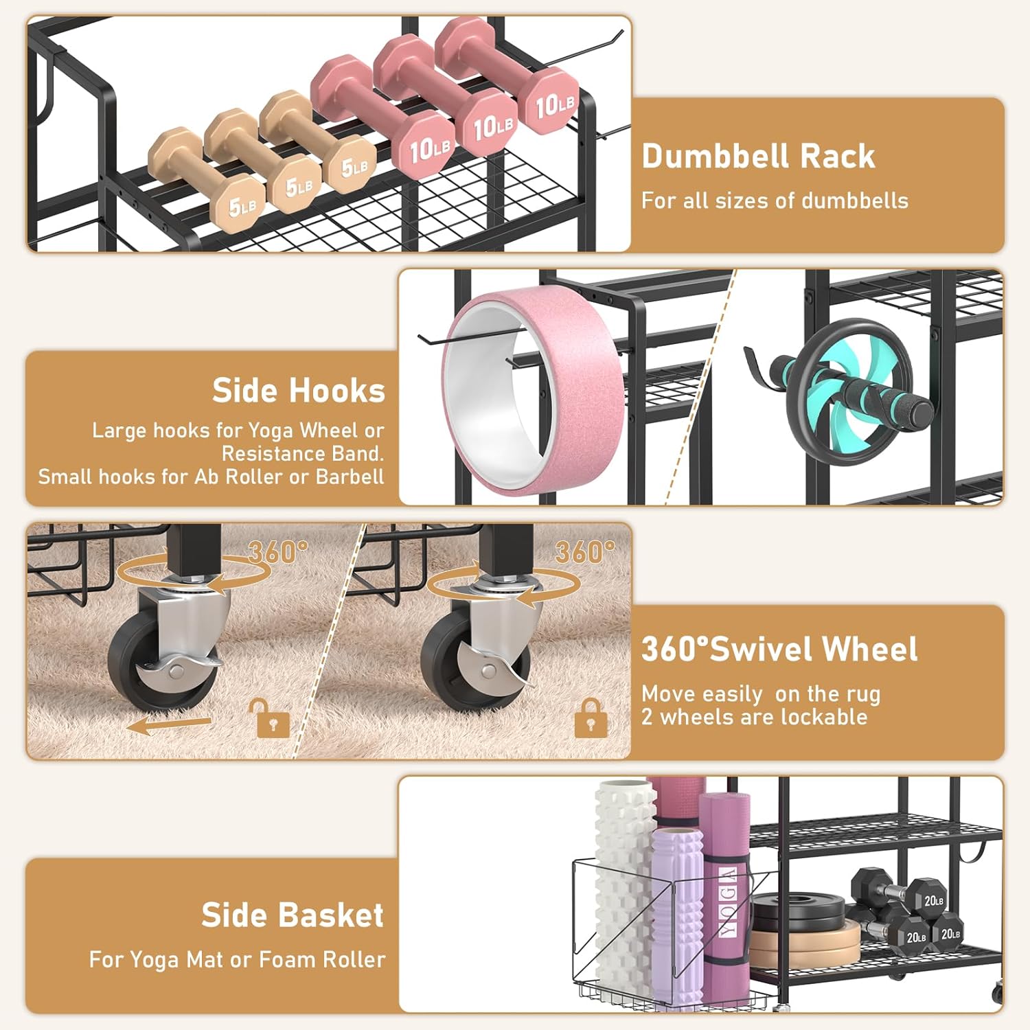 Opbergruimte voor thuisgym, ge - Home Gym Equipment recensie en prijs