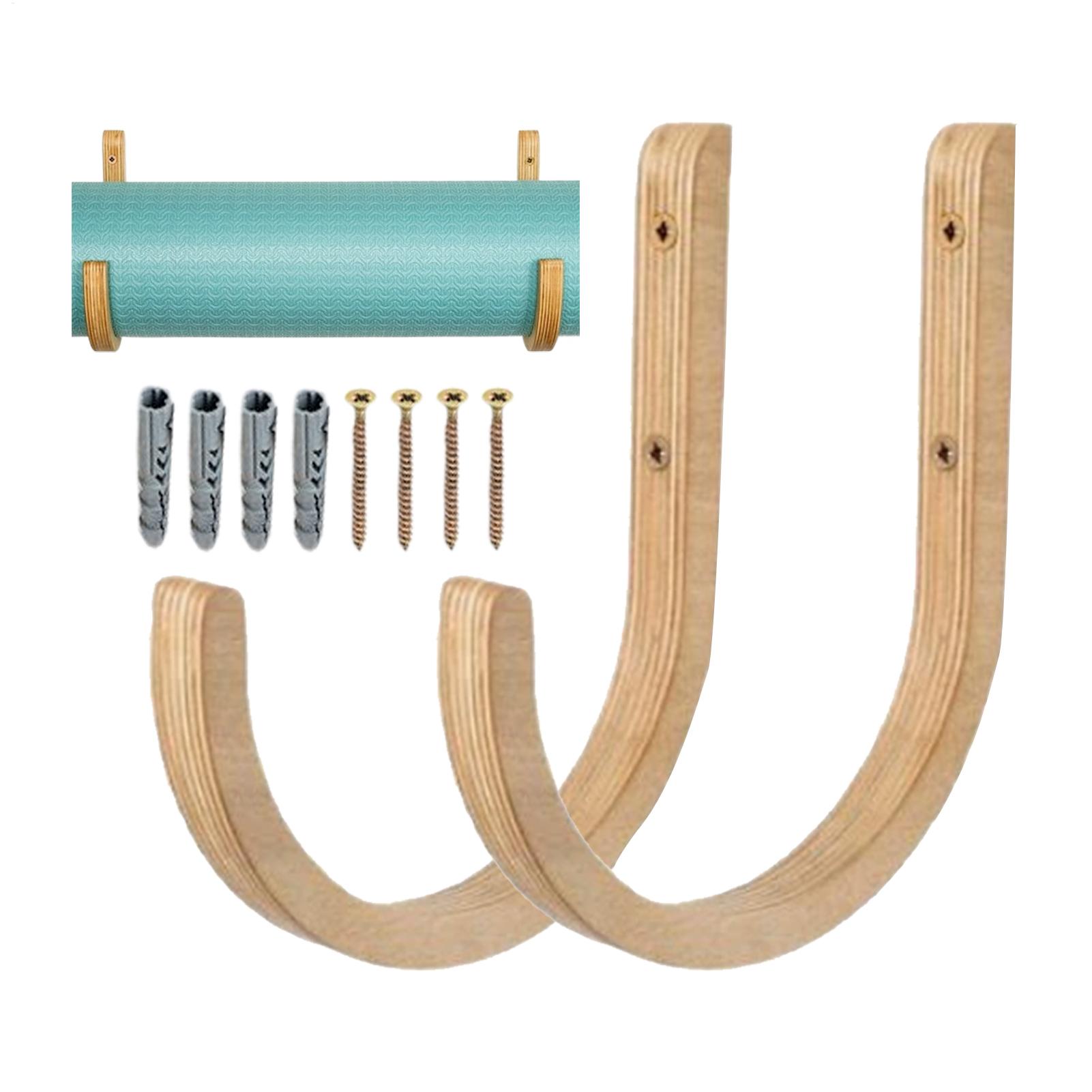 Houten Yogamat Houder Wandmont - Home Gym Yoga Mat Storage recensie en prijs