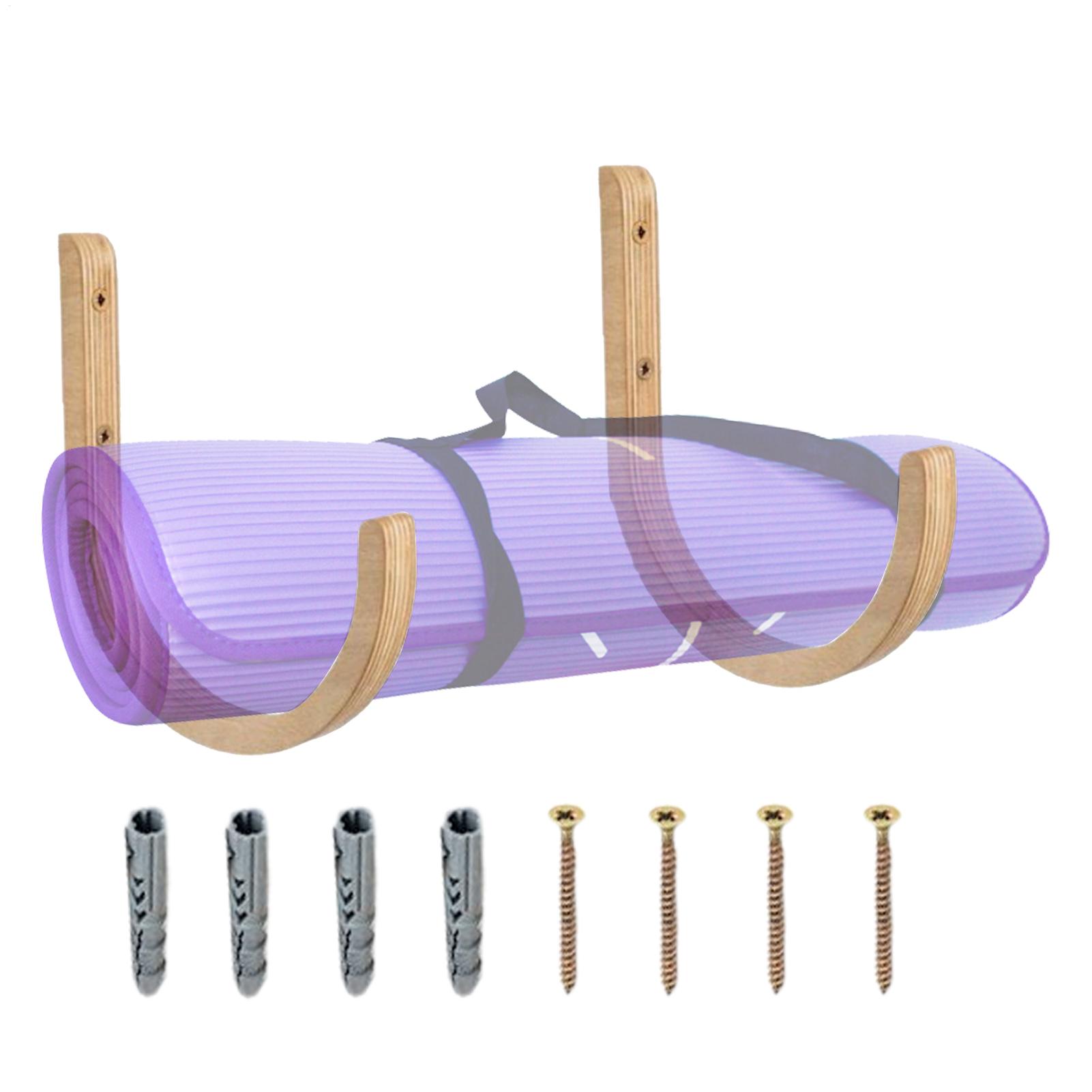 Houten Yogamat Houder Wandmont - Home Gym Yoga Mat Storage recensie en prijs