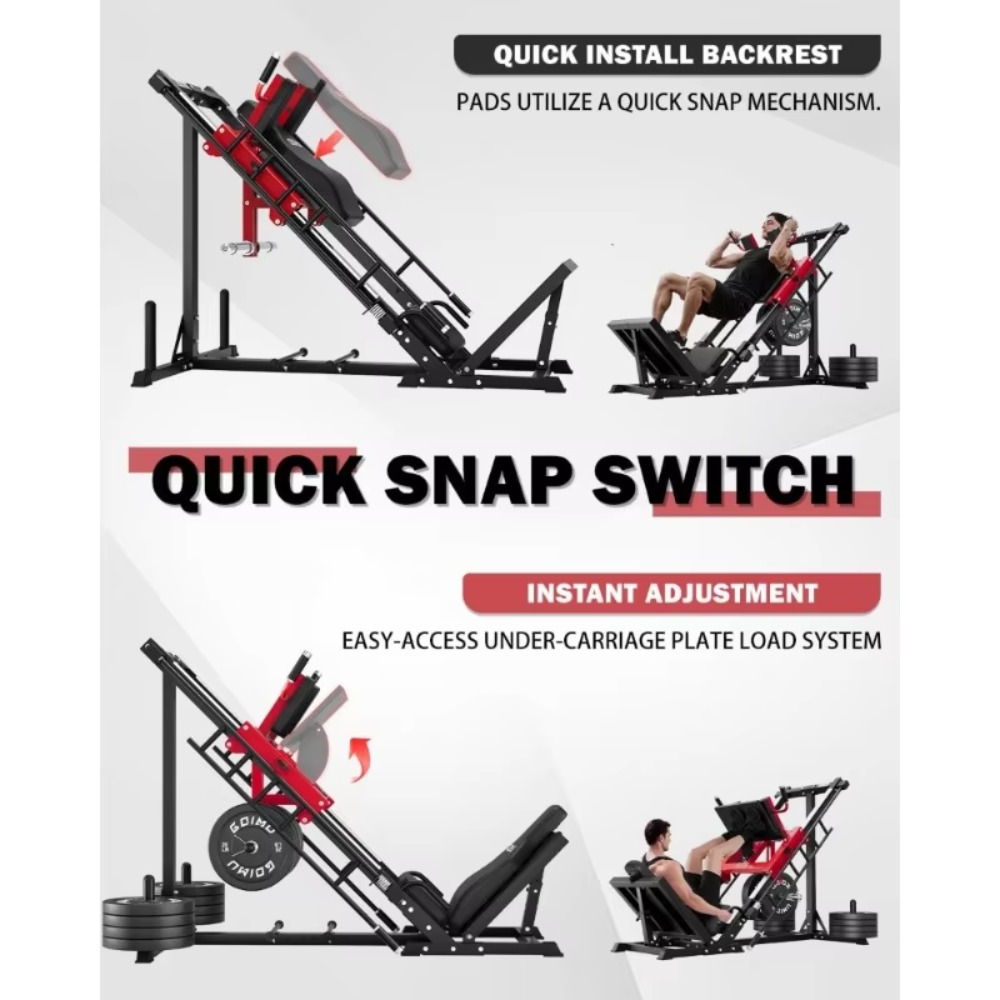 3-in-1 Leg Press Hack Squat Ma - Home Gym Quad recensie en prijs