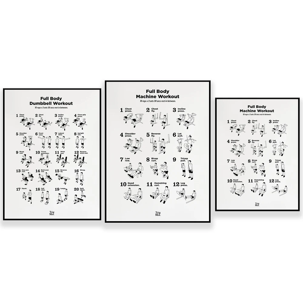 Halter Workout Poster, Gym Pos - Home Gym York recensie en prijs
