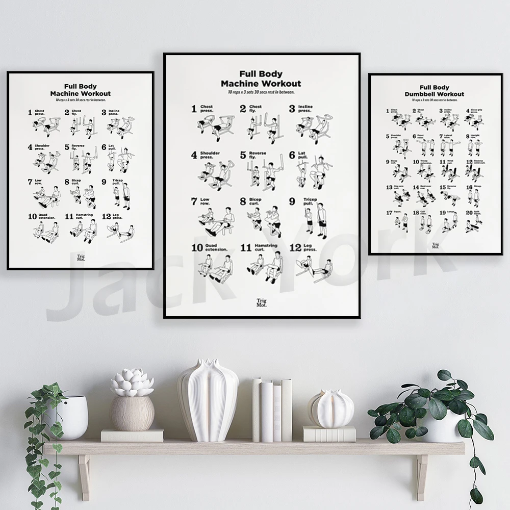 Halter Workout Poster, Gym Pos - Home Gym York recensie en prijs