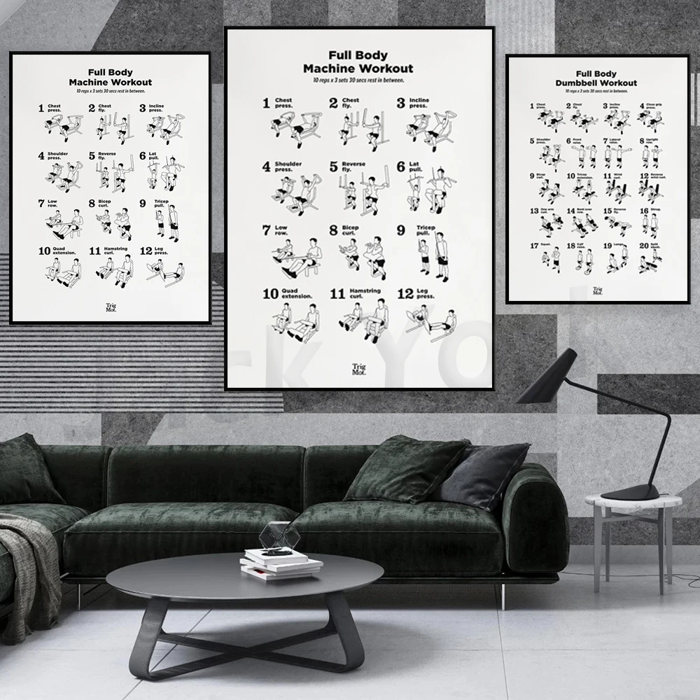 Halter Workout Poster, Gym Pos - Home Gym York recensie en prijs