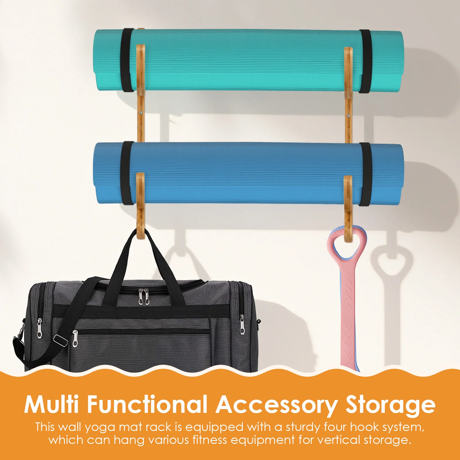 2 stuks Yoga Mat Opbergrek Wan - Home Gym Yoga Mat Storage recensie en prijs