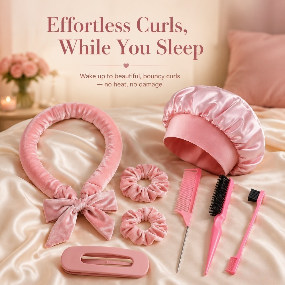 8/5/4 Stuks Heatless Haar Krul - Preacher Curl Pad recensie en prijs