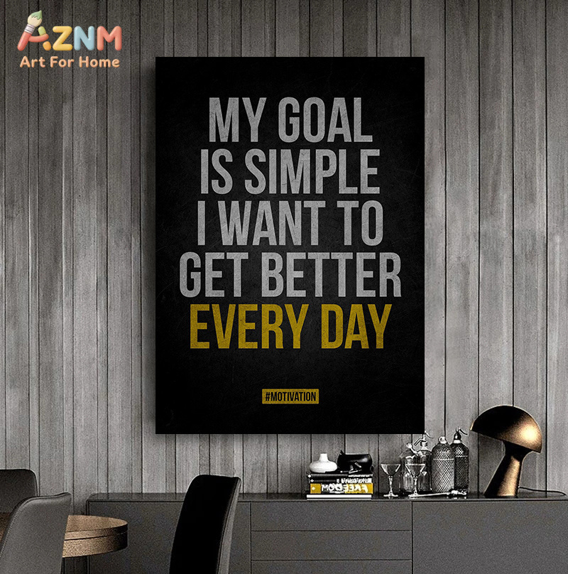 AZNM Motiverende quote canvas  - Home Gym Quotes recensie en prijs