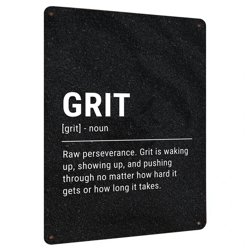 Grit Definition Metal Wall Art - Home Gym Quotes recensie en prijs