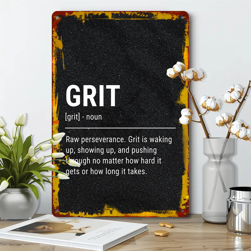 Grit Definition Metal Wall Art - Home Gym Quotes recensie en prijs