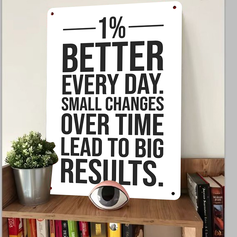 1% beter elke dag motiverende  - Home Gym Quotes recensie en prijs