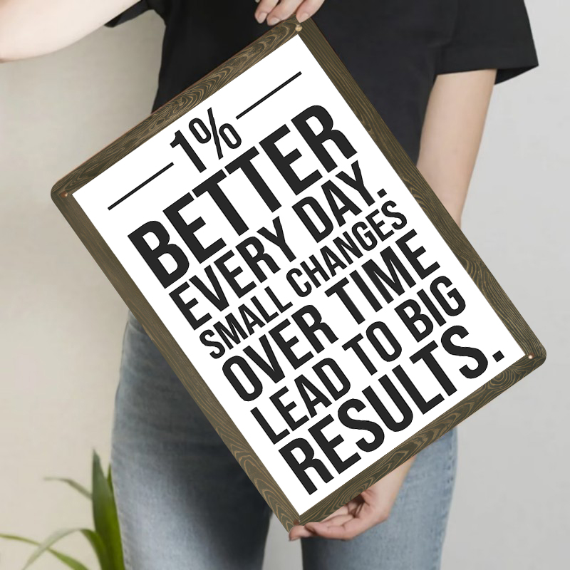 1% beter elke dag motiverende  - Home Gym Quotes recensie en prijs