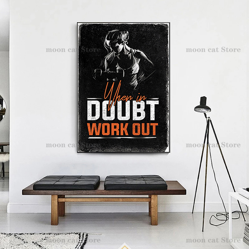 Fitness Sport Poster Bodybuild - Home Gym Quotes recensie en prijs